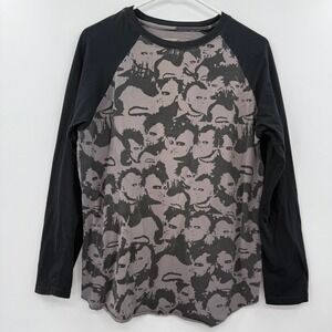 rare vintage y2k A Fine Mess punk raglan‎ baseball tee shirt hot topic skate emo